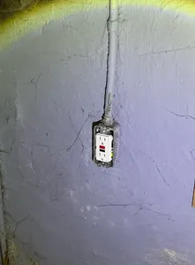Missing coverplate on an electrical receptacle found during a home inspection in Alliance.