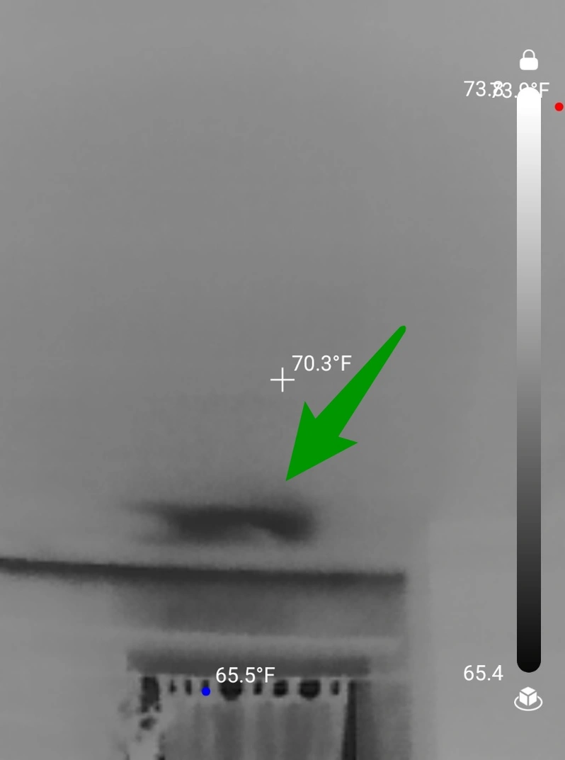 Evidence of Missing insulation in the attic in Stow was observed during the home inspection.