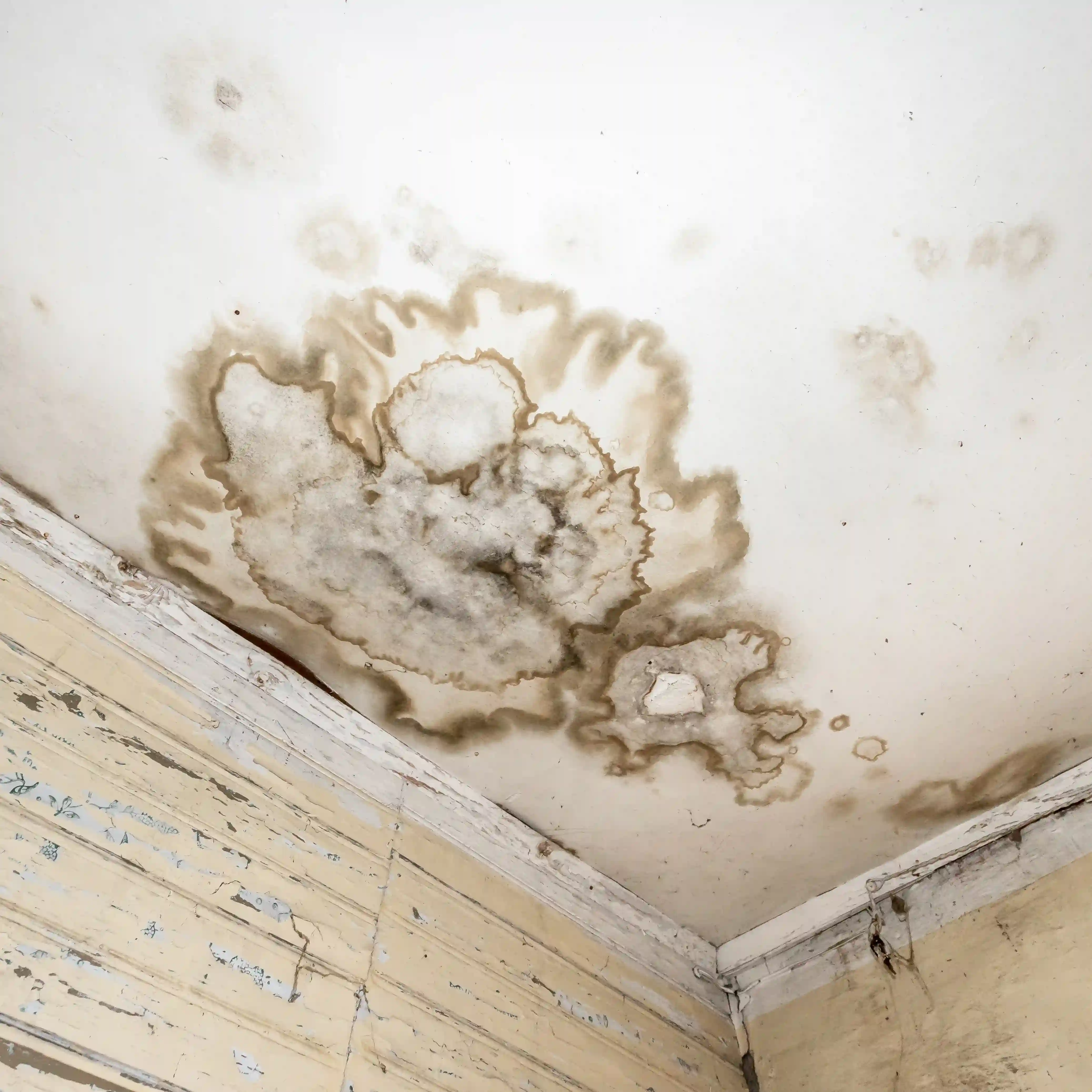 Mold spotting on kitchen drywall ceiling in Streetsboro.